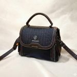 Classic Croc-Embossed Satchel