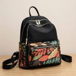 Leaf Print Mini Backpack