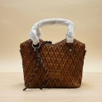 Cream Woven Textured Tote - Image 2