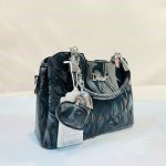 Elegant Marble-Texture Handbag