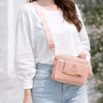 Elegant Blush Crossbody Purse - Image 2